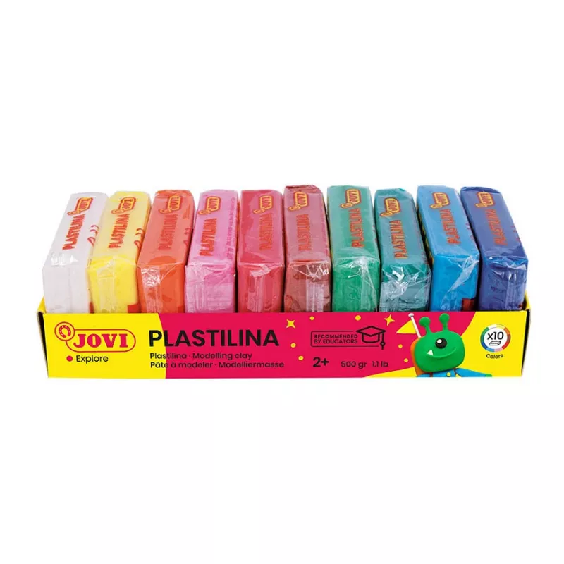 JOVI Plastilina pasta modellabile 10 colori misti x 50 g