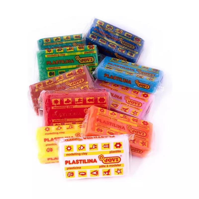 JOVI Plastilina pasta modellabile 10 colori misti x 50 g