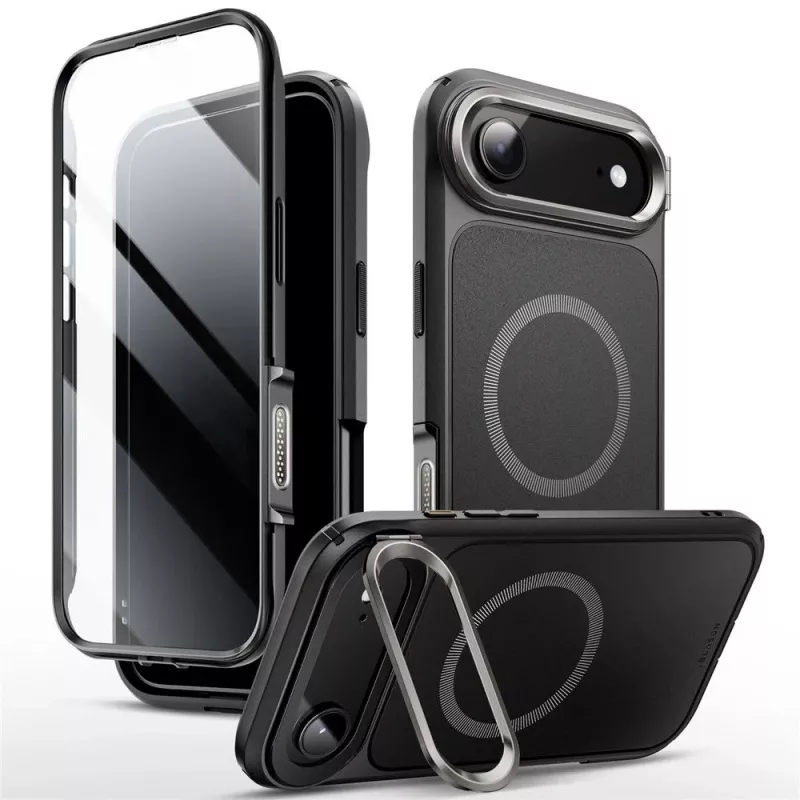 SUPCASE i-Blason Ares Flip custodia MagSafe con protezione display integrata per Apple iPhone Air, nero