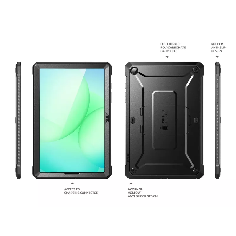 Supcase Unicorn Beetle Pro Custodia rugged per Samsung Galaxy Tab A11+ 11,0 (X230/X235/X236), nera