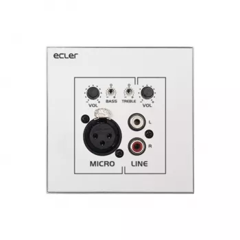 Kindermann WPaMIX-T pannello a parete XLR/RCA volume/mixer