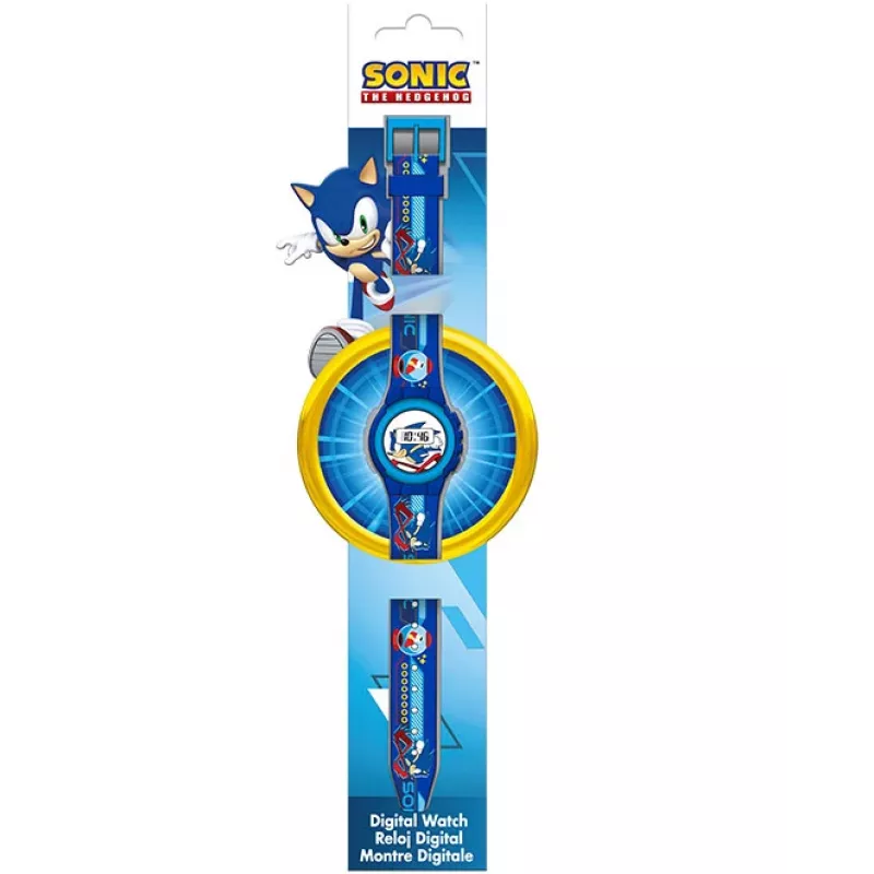 Orologio digitale per bambini Sonic The Hedgehog SNC4316M - cinturino in silicone blu