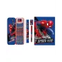 Set di cancelleria scolastica 11 in 1 per bambini Spider-Man con astuccio, pastelli, quaderno A5 e altro
