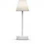 New Garden Lola Slim 30 Lampada da tavolo a batteria bianca