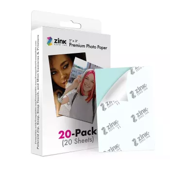 Carta fotografica ZINK Premium 2x3 20 fogli lucida