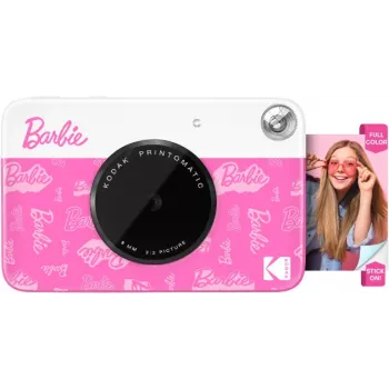 KODAK Printomatic Barbie Edition fotocamera digitale istantanea 5MP + 5 fogli carta fotografica ZINK rosa