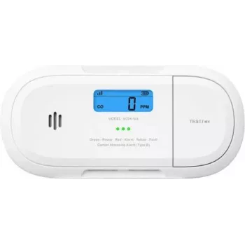 X-Sense XC04-WX rilevatore di monossido di carbonio con display LCD, durata batteria 10 anni, certificato UL 2034
