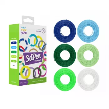 Myfirst ricariche filamento penna 3D 6x5m PLA 1.75mm Cool Colors Assortment FP8001AC-CC01