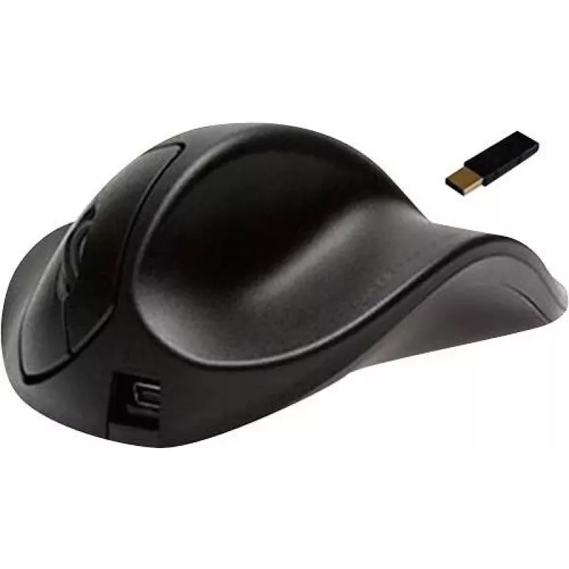 Hippus HandShoeMouse Right Medium - mouse verticale - per destrimani - laser - 3 tasti - wireless - ricevitore USB