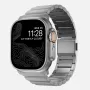 NOMAD Titanium Band V3 - Bracciale in metallo spazzolato Natural Titanium per Apple Watch 46mm/49mm