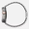 NOMAD Titanium Band V3 - Bracciale in metallo spazzolato Natural Titanium per Apple Watch 46mm/49mm