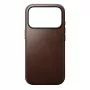 NOMAD Modern Leather Case per iPhone 17 Pro - Rustic Brown pelle Horween compatibile MagSafe