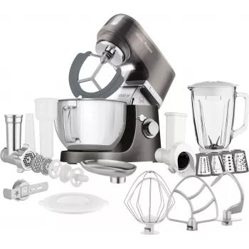 SENCOR STM 6378BK Frullatore da tavolo 1000 W, ciotola in acciaio inox 4,5 L, movimento planetario, nero