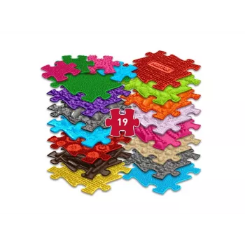 Set tappetino sensoriale ortopedico 19-in-1 XXL 19 pezzi puzzle sensoriali Muffik / MFK-025-1