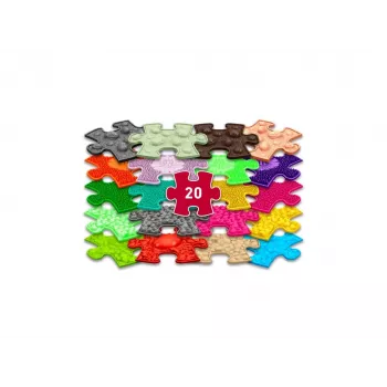 Muffik Set tappetino sensoriale ortopedico 20-in-1 Mini Puzzle 20 tappetini sensoriali MFK-051