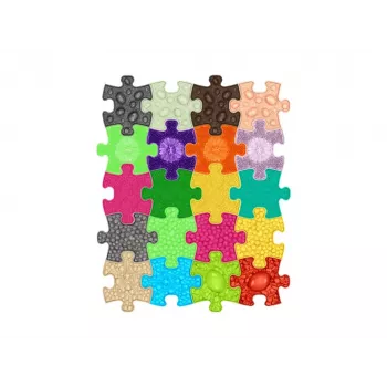Muffik Set tappetino sensoriale ortopedico 20-in-1 Mini Puzzle 20 tappetini sensoriali MFK-051