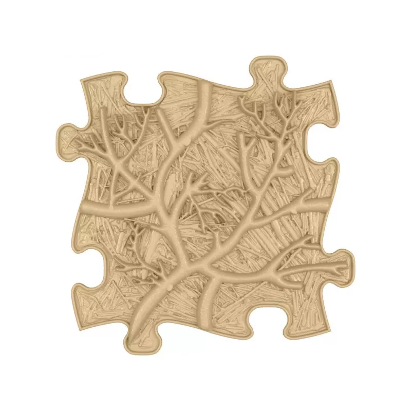 Muffik Set tappetino sensoriale ortopedico 8-in-1 naturale 8 pezzi puzzle MFK-065