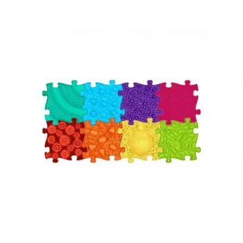 Muffik Set tappetino sensoriale ortopedico 8-in-1 arcobaleno 8 tappetini puzzle sensoriali Muffik / Rainbow / MFK-079