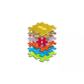 Tappetino puzzle sensoriale ortopedico 6-in-1 medio 6 pezzi Muffik MFK-023-01