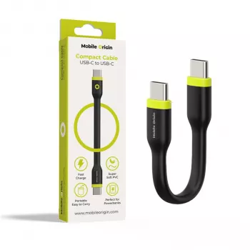Mobile Origin Cavo compatto USB-C a USB-C nero 10 cm