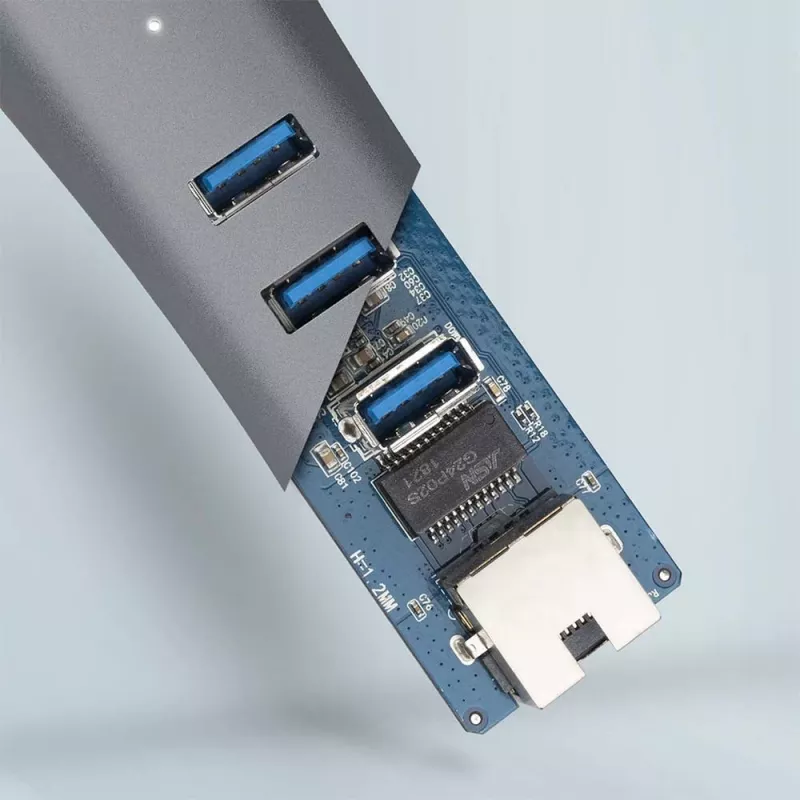 AXAGON HMA-GL3AP hub multiporta USB 3.0 Type-A LAN Gbit 3x USB-A