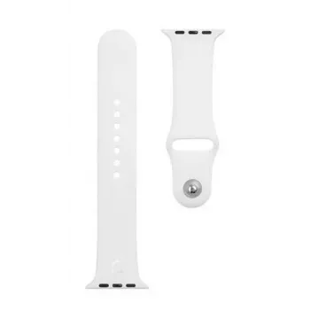Cinturino tattico in silicone Apple per Watch 1/2/3/4/5/6/7/SE 42/44/45mm bianco