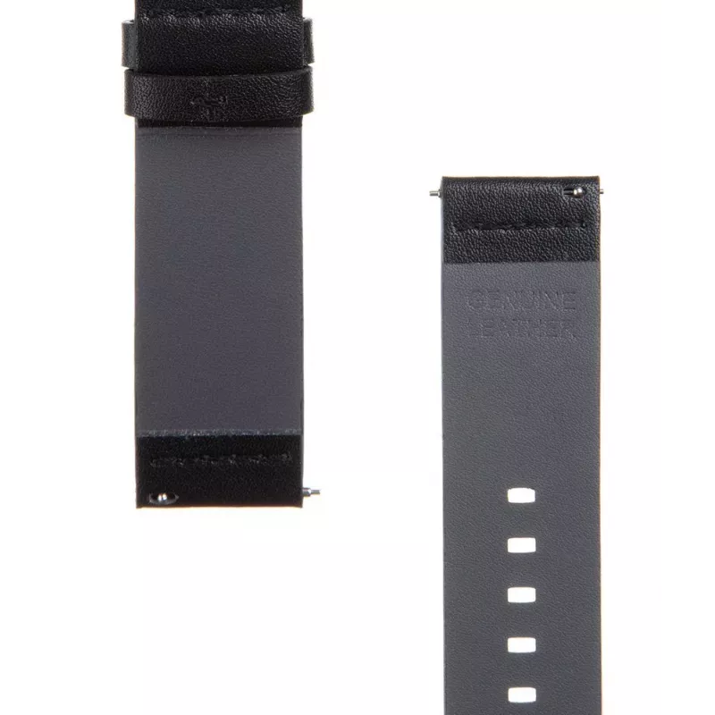 Cinturino tattico in pelle 22mm nero