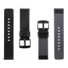 Cinturino tattico in pelle 22mm nero