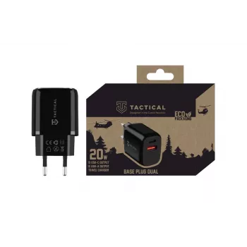 Tactical Base Plug Dual Caricabatterie da auto nero con 2 porte USB-A, 3,1 A, 15,5 W