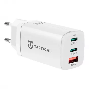 Tactical Adapter FlashBang GaN bianco 65W caricabatterie USB-C