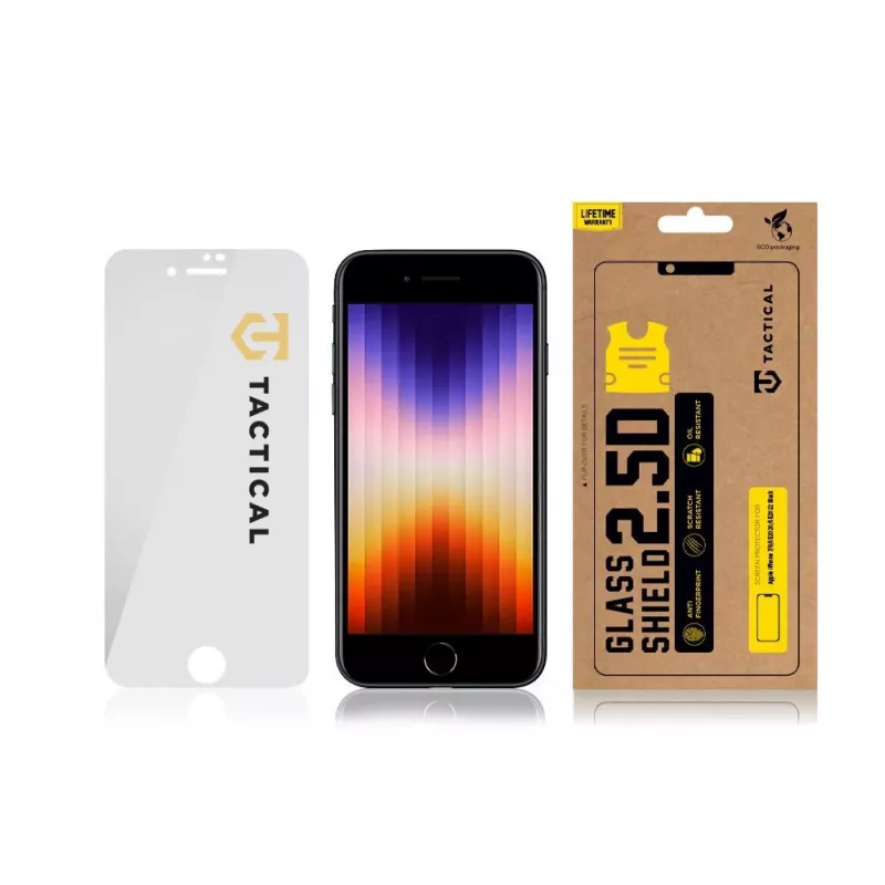 Tactical Glass Shield 2.5D Pellicola protettiva per iPhone 7/8/SE 2020/SE 2022 trasparente