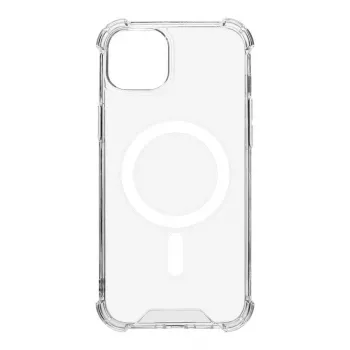 Tactical Cover posteriore MagForce Plyo per iPhone 15 Plus trasparente
