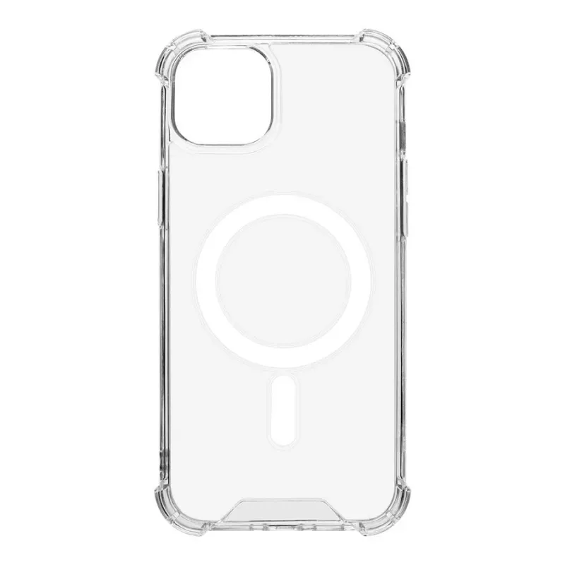 Tactical Cover posteriore MagForce Plyo per iPhone 15 Plus trasparente