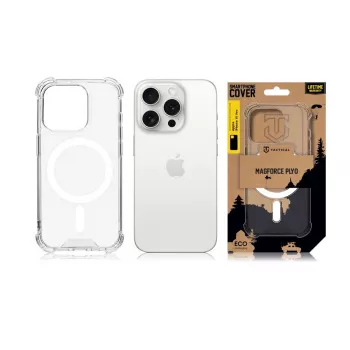 Tactical Cover posteriore MagForce Plyo per iPhone 15 Pro, trasparente