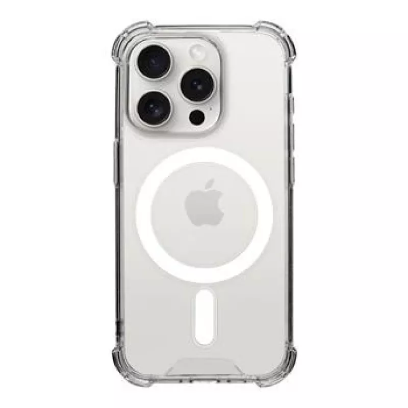 Tactical Cover posteriore MagForce Plyo per iPhone 15 Pro, trasparente