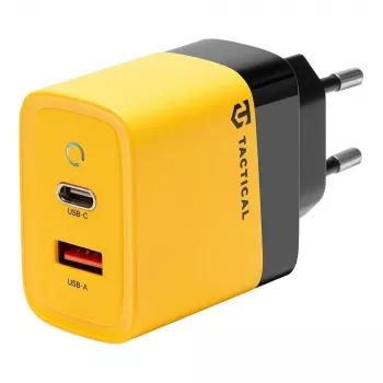 Tactical Microgrid GaN 45W caricatore da parete giallo con USB-C