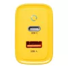 Tactical Microgrid GaN 45W caricatore da parete giallo con USB-C