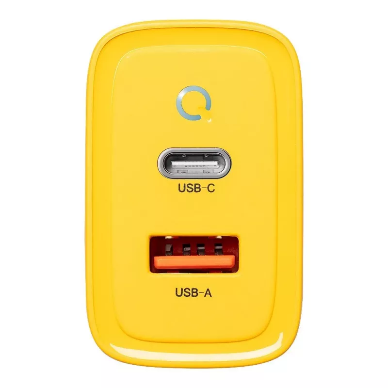 Tactical Microgrid GaN 45W caricatore da parete giallo con USB-C