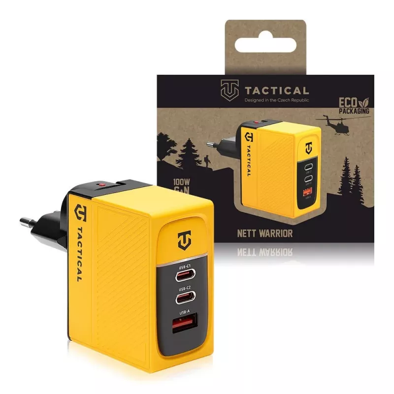 Tactical Nett Warrior GaN 100W caricatore giallo