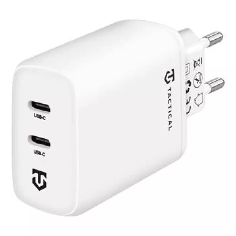 Tactical Base Plug Dual 40W caricatore da parete bianco GaN