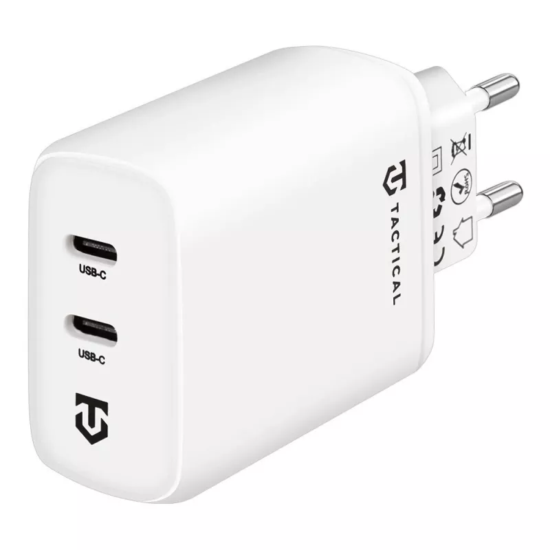 Tactical Base Plug Dual 40W caricatore da parete bianco GaN