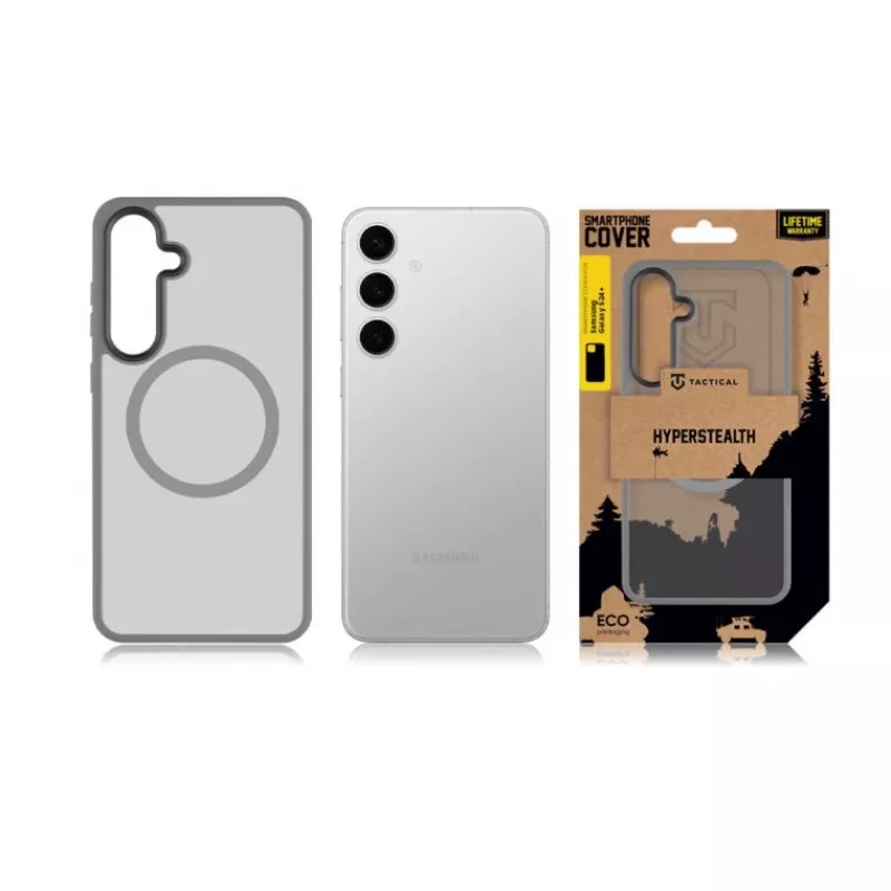Tactical Back Cover MagForce Hyperstealth per Samsung Galaxy S24+ grigio chiaro