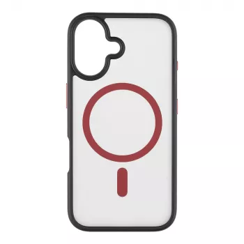 Cover posteriore tattica MagForce Hyperstealth 2.0 per iPhone 16, nero/rosso