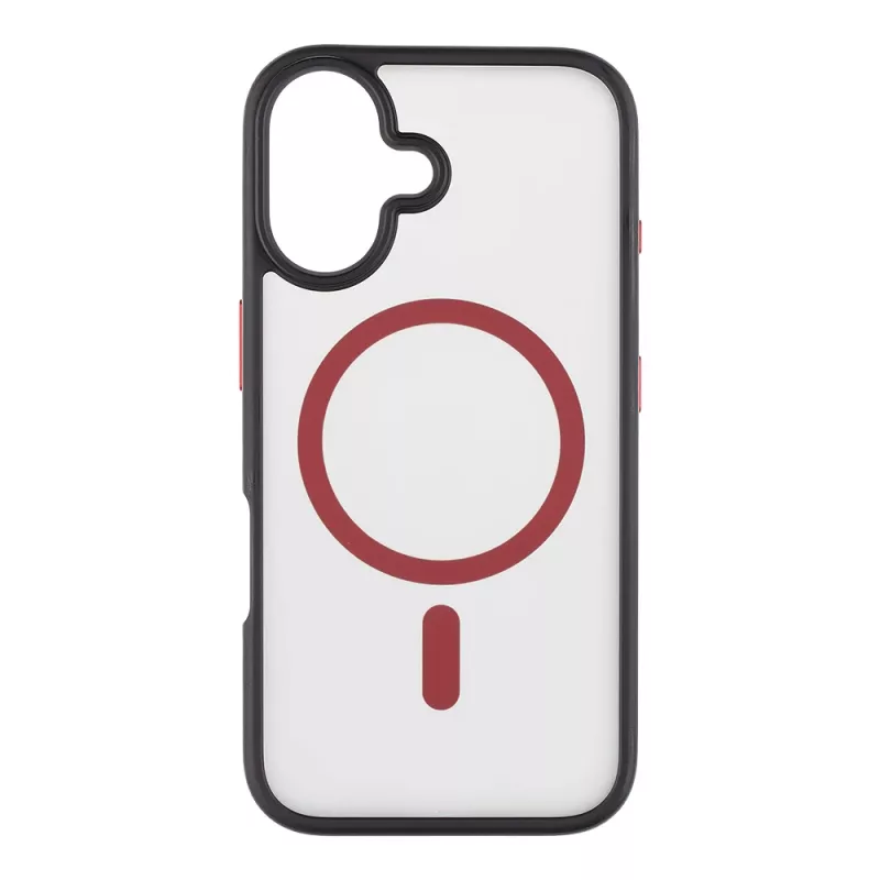 Cover posteriore tattica MagForce Hyperstealth 2.0 per iPhone 16, nero/rosso