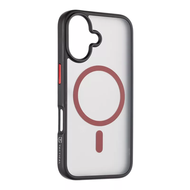 Cover posteriore tattica MagForce Hyperstealth 2.0 per iPhone 16, nero/rosso
