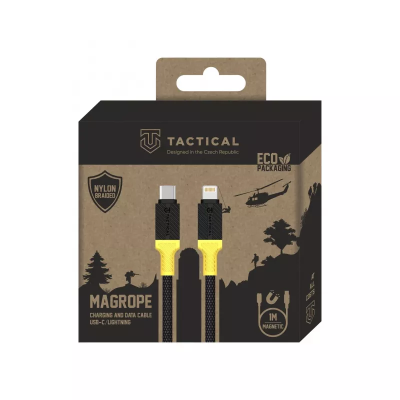 Cavo tattico MagRope USB-C/Lightning nero/giallo - digitale/dati