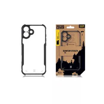 Tactical Back Cover Quantum Stealth iPhone 16 Plus trasparente/nero