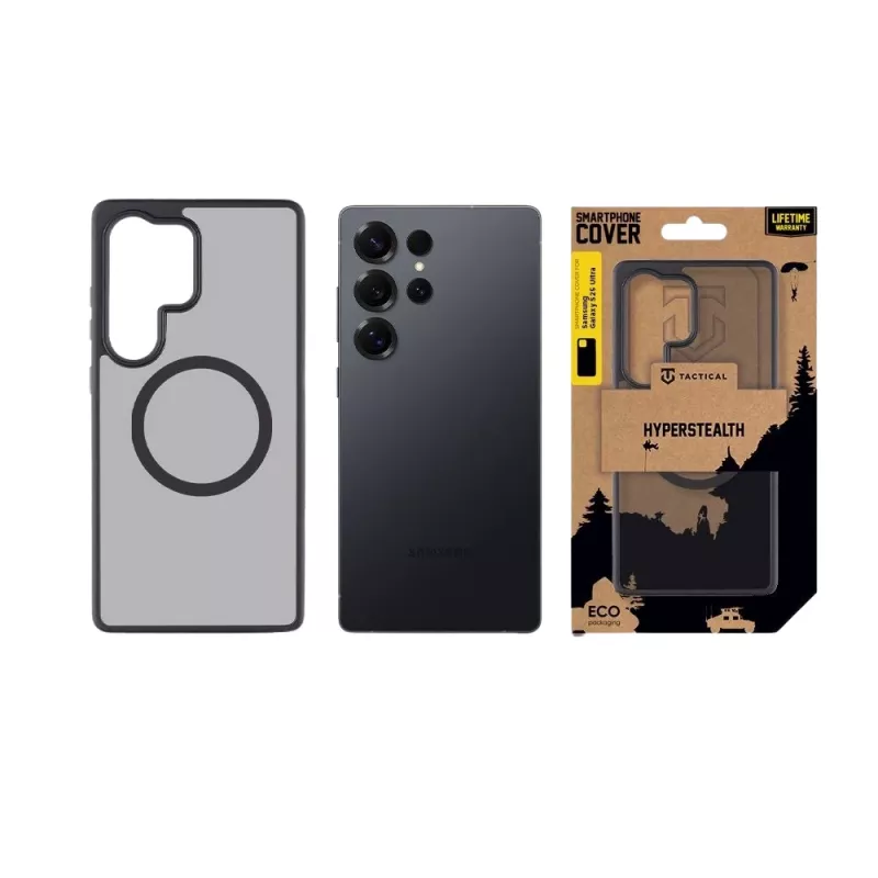 Cover posteriore tattica MagForce Hyperstealth Galaxy S25 Ultra Asphalt