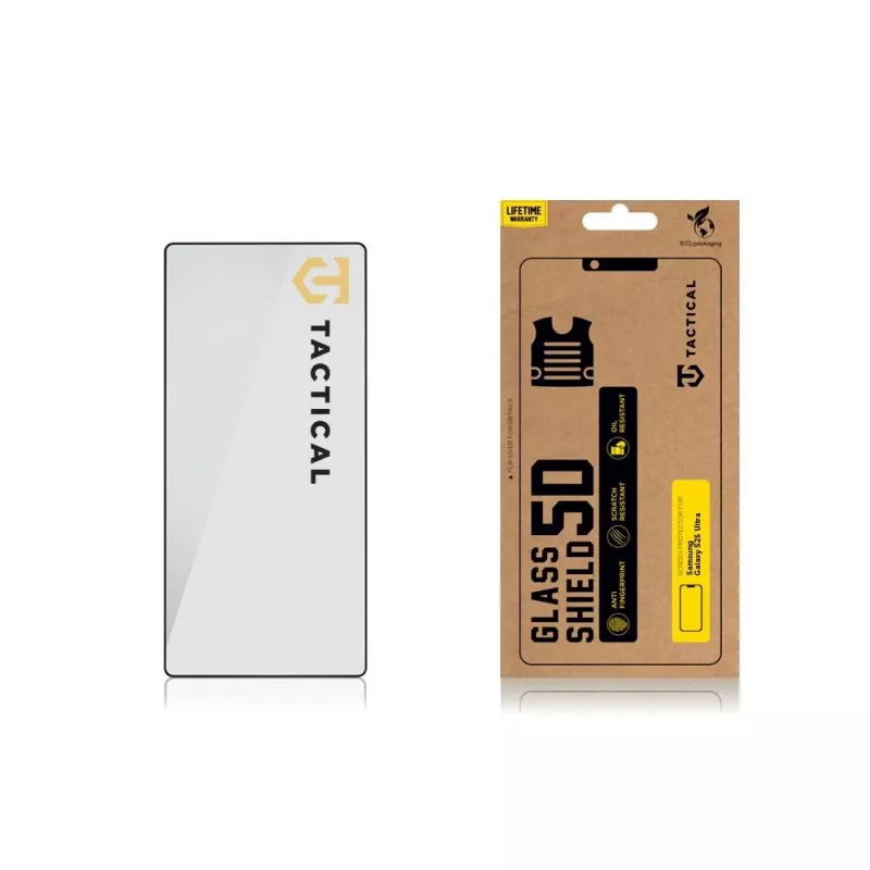 Tactical Glass Shield 5D per Samsung Galaxy S25 Ultra nero