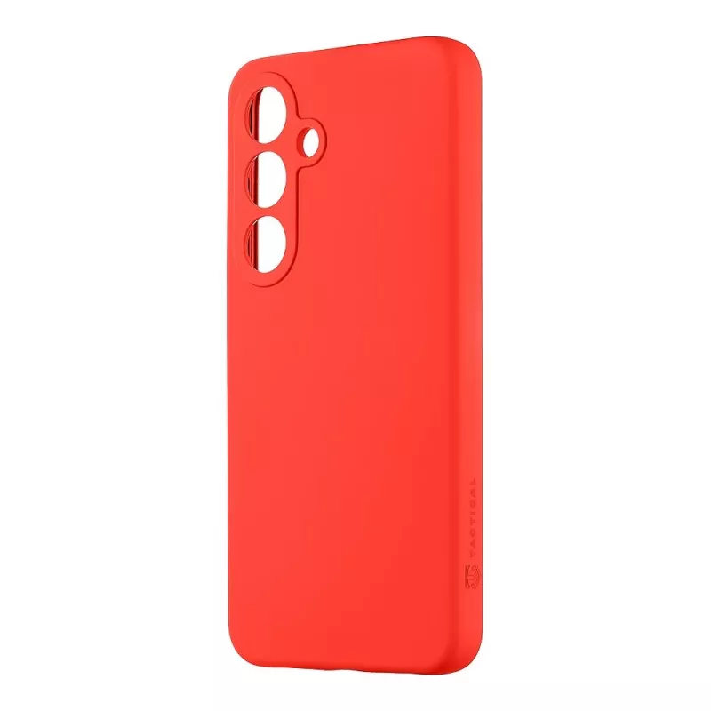 Tactical Back Cover Velvet Smoothie per Samsung Galaxy S25 - Chilli Red